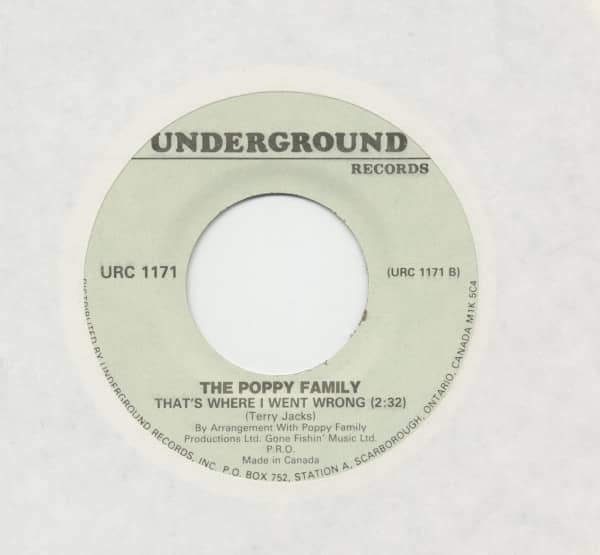 Which Way You Goin' Billy? - Thant's Where I Went Wrong (7inch, 45rpm)