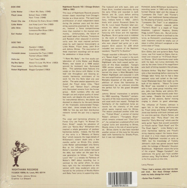 Chicago Slickers - 1948-1953 (LP)