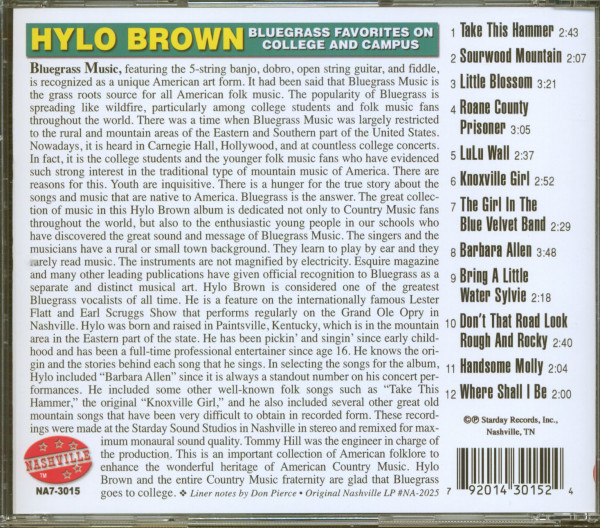 Bluegrass Favorites On College And Campus (CD)
