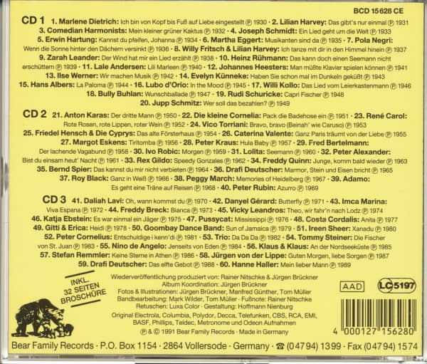 Das gibt's nur einmal - 60 Jahre Deutscher Schlager (3-CD)