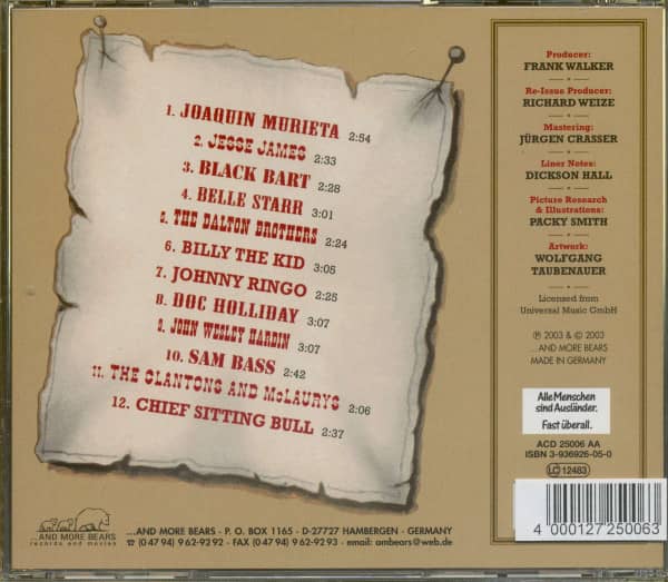 Outlaws Of The Old West (CD)