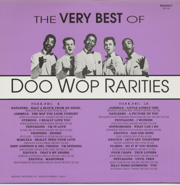 The Very Best Of Doowop Rarities (LP)