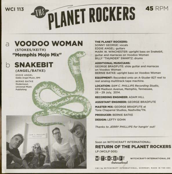 Voodoo Woman - Snakebit (7inch, 45rpm, PS)
