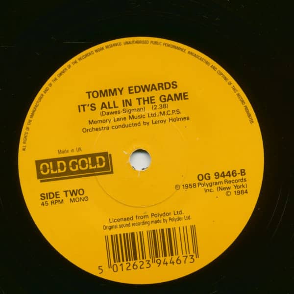 Whole Lotta Woman - It's All In The Game (7inch, 45rpm, SC)