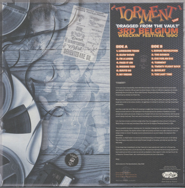 'Dragged From The Vault' 3rd Belgium Wreckin' Festival 1990 (LP, 200g Vinyl)