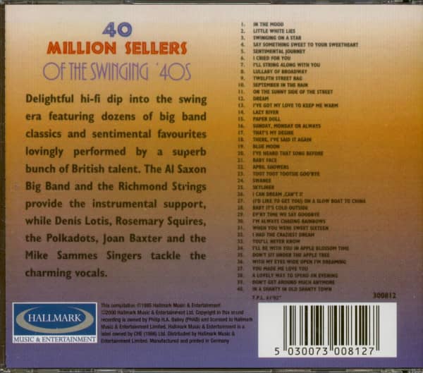 40 Million Sellers of the Swinging 40's (CD)