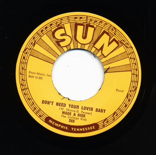 Bop Bop Baby - Don't Need Your Lovin Baby(7inch, 45rpm)