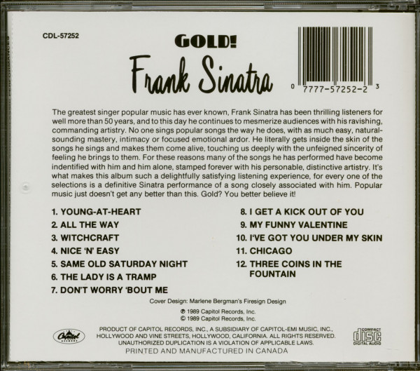 Gold! Classic Songs, Classic Performances (CD)