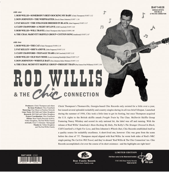 Rod Willis And The 'Chic' Connection (LP, 10inch, 45rpm)