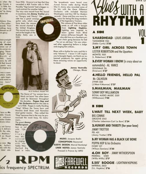 Blues With A Rhythm, Vol.1 (LP, 10inch)