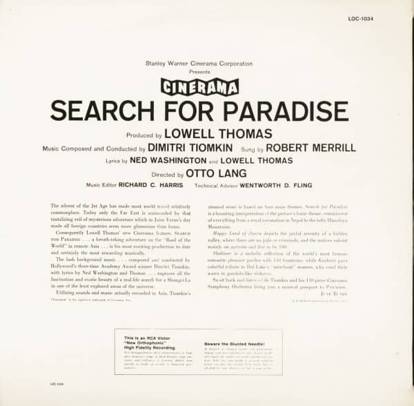 Search For Paradise - Soundtrack (LP)