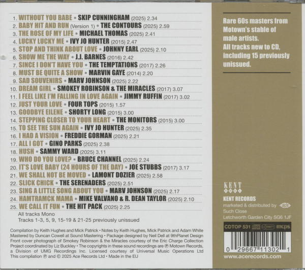 Hit & Run! - More Motown Guys (CD)