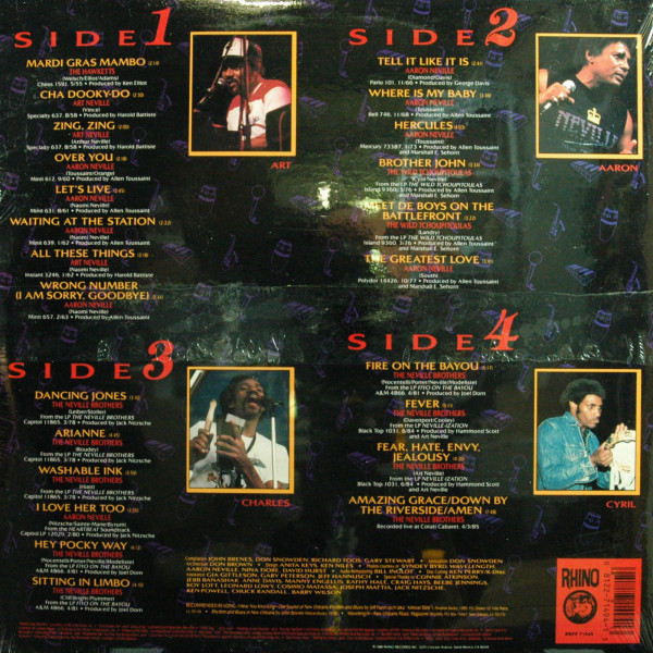 Treacherous: A History Of The Neville Brothers (2-LP)