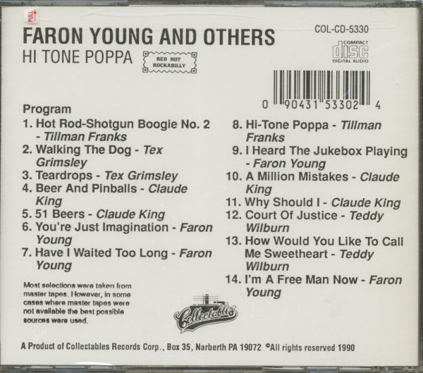 Hi Tone Poppa - Faron Young And Others (CD)