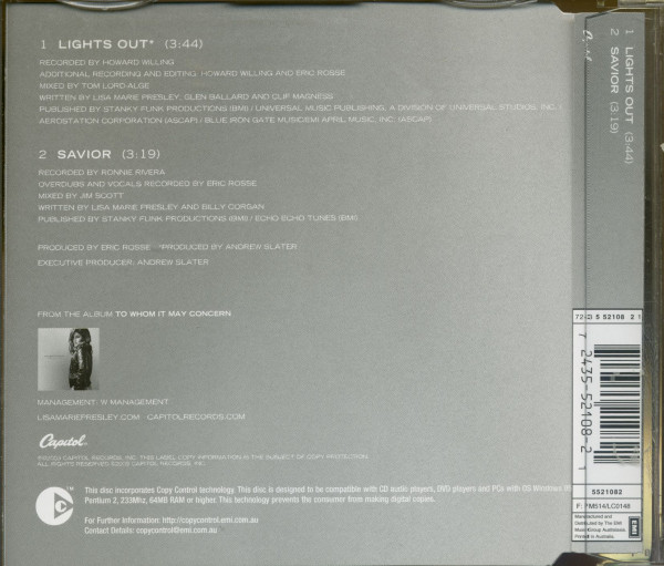Lights Out (Maxi CD)
