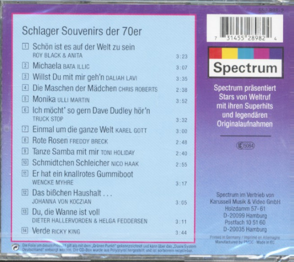 Schlager Souvenirs der 70er