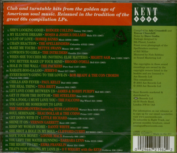 Kent's Cellar Of Soul Vol.1 (CD)