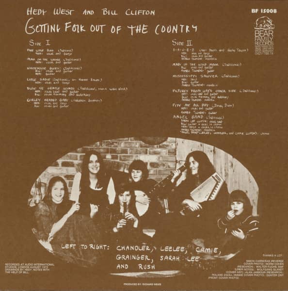 Hedy West & Bill Clifton - Getting Folk Out Of The Country (LP)