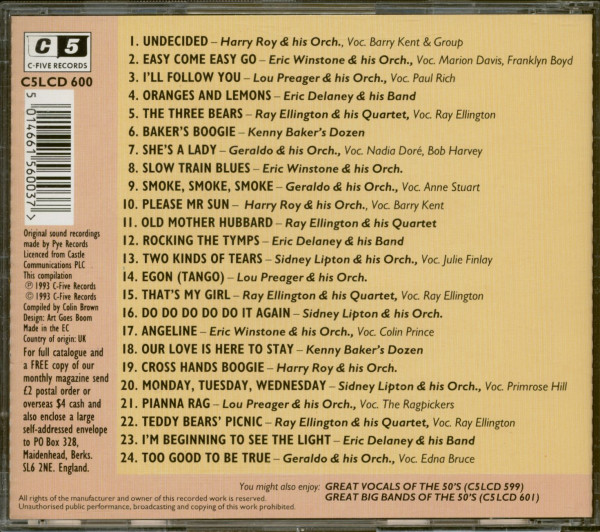 Great Dance Bands Of The 50´s (CD)