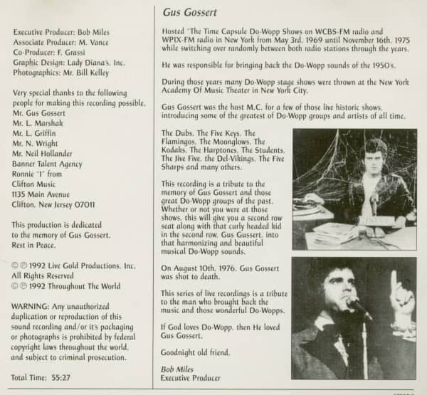 Malt Shop Memories - Doo Wop Live (CD)