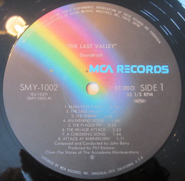 James Clavell's The Last Valley (LP, Japan)