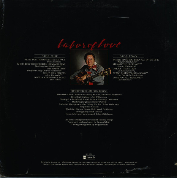 Labor Of Love (LP, Cut-Out)
