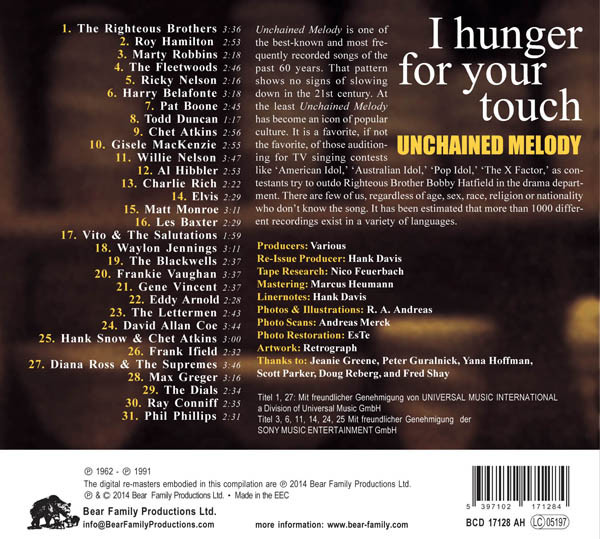 Unchained Melody - I Hunger For Your Touch (CD)