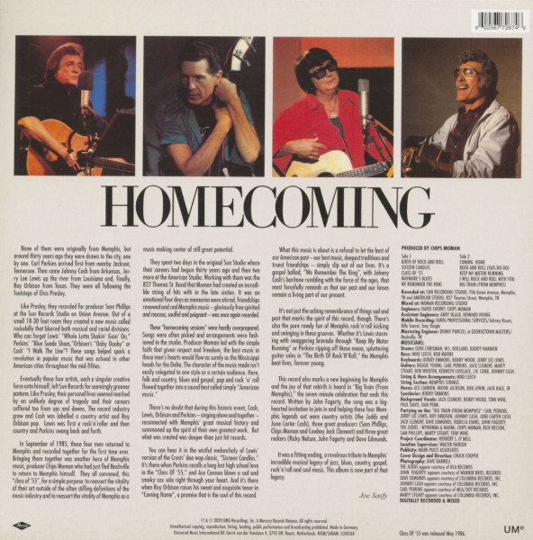 Memphis Rock & Roll Homecoming (LP, 180g Vinyl & Download Code)