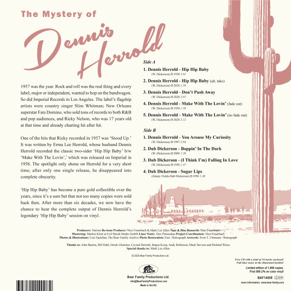 The Mystery Of Dennis Herrold (LP, 10inch & CD, Ltd.)
