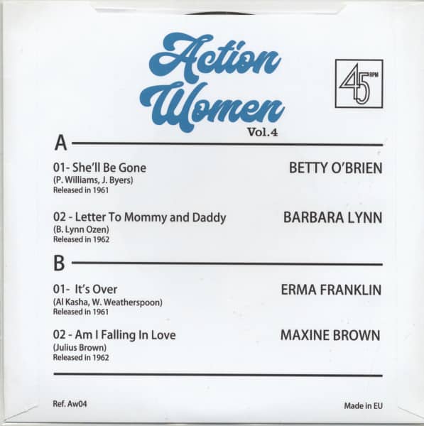 Action Women Vol.4 - A female Soul Rhythm&Blues Explosion! (7inch, 45rpm, EP)