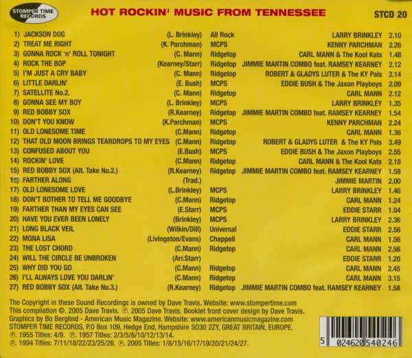 The Jaxon Recording Company Story - Hot Rockin' Music From Tennessee Vol.1 (CD)