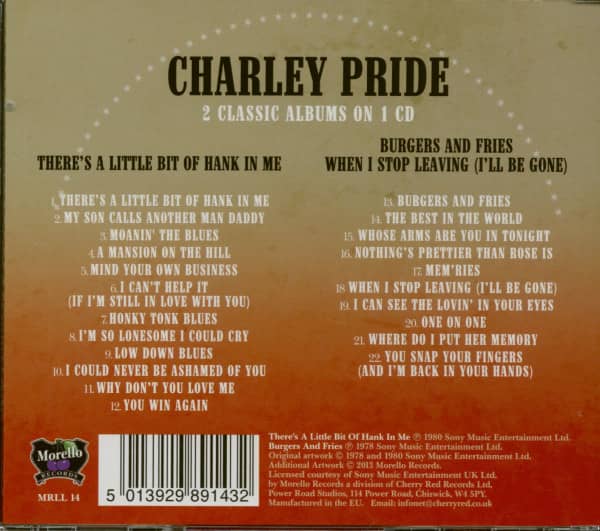 There's A Little Bit Of Hank In Me - Burgers And Fries (CD)