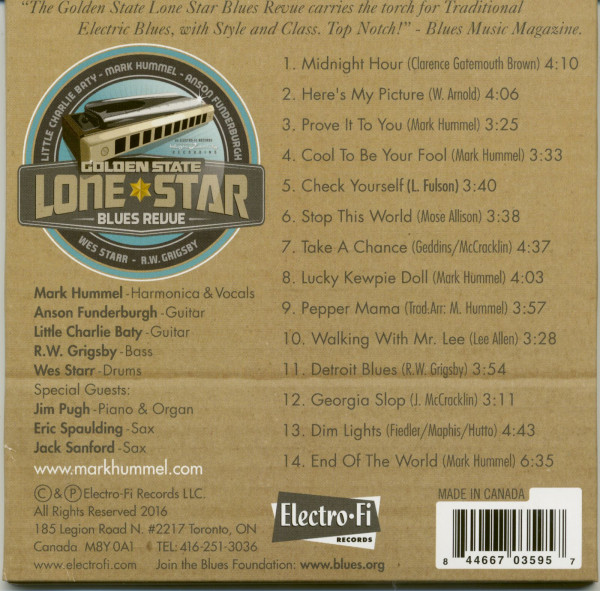 Golden State Lone Star Blues Revue (CD)
