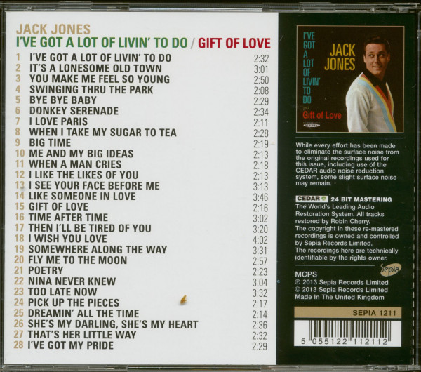 I've Got A Lot Of Livin' To Do - Gift Of Love (CD)