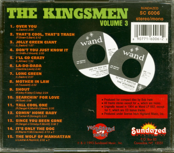 The Kingsmen - Volume 3 (CD)