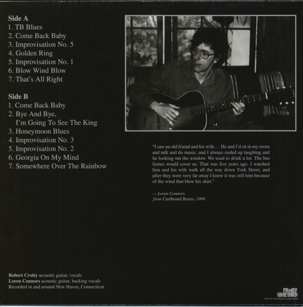 Robert Crotty With Me - Loren's Collection (LP & CD & Download)