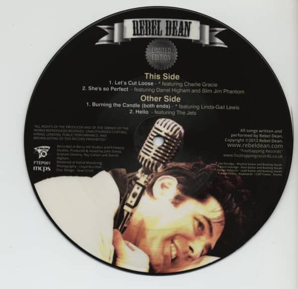 Rebel Dean (7inch, 45rpm, EP, SC Picture Disc)