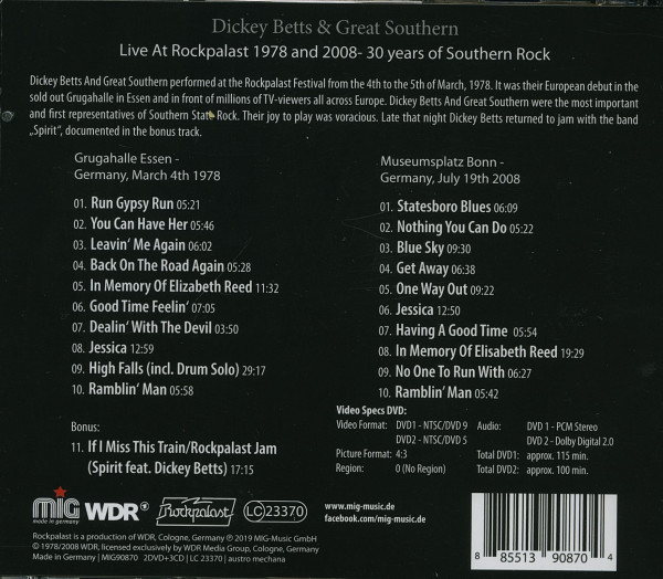 Live At Rockpalast 1978 & 2008 (3-CD + 2-DVD Box)