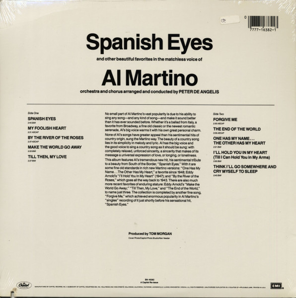 Spanish Eyes (LP, Cut-Out)