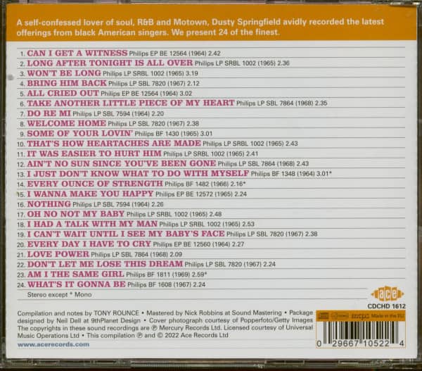 Dusty Sings Soul (CD)