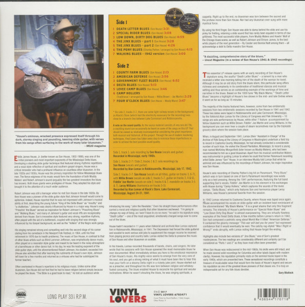 Original 1940-1942 Mississippi Recordings (LP, 180g Vinyl, Ltd.)