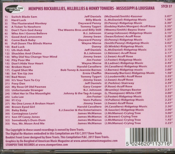 Rockabillies, Hillbillies & Honky Tonkers From Mississippi & Louisiana - Big Howdy Records Story (CD)