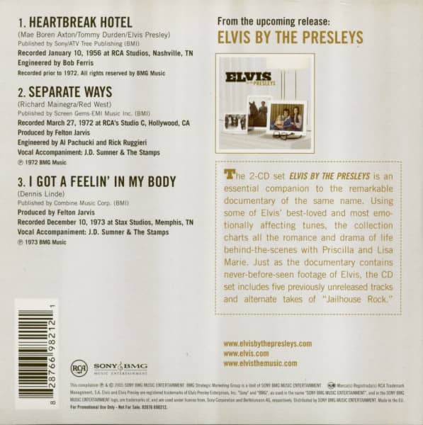 Elvis By The Presleys (CD - Sampler)