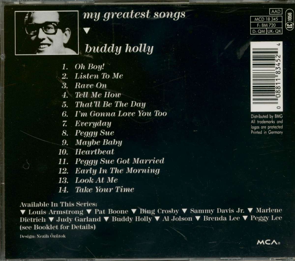 Buddy Holly CD My Greatest Songs (CD) Bear Family Records