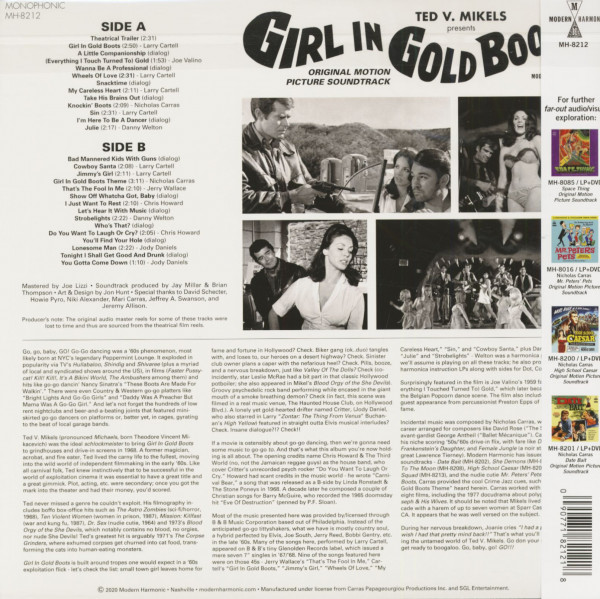 Girl In Gold Boots - Soundtrack (LP & DVD, Colored Vinyl)