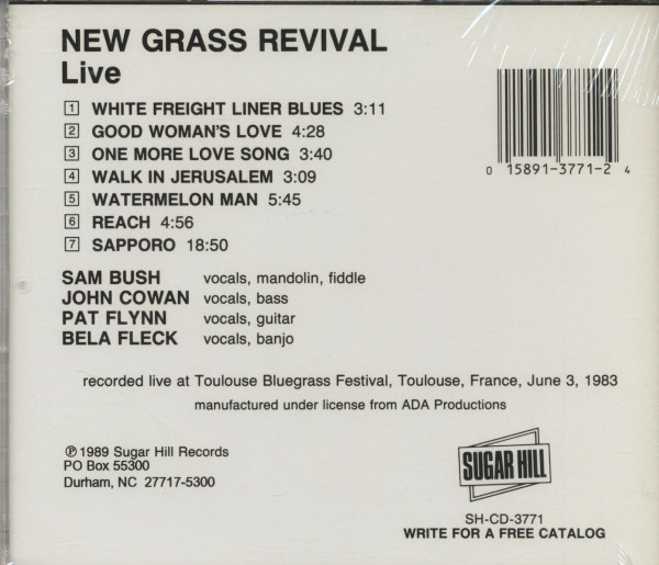Live - Toulouse Bluegrass Festival (CD)