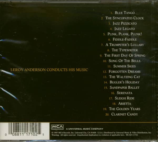 Sleigh Ride - The Best Of Leroy Anderson (CD)