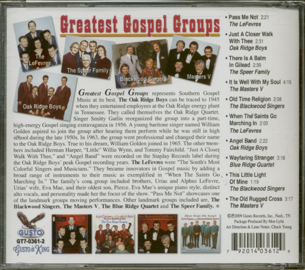Greatest Gospel Groups (CD)