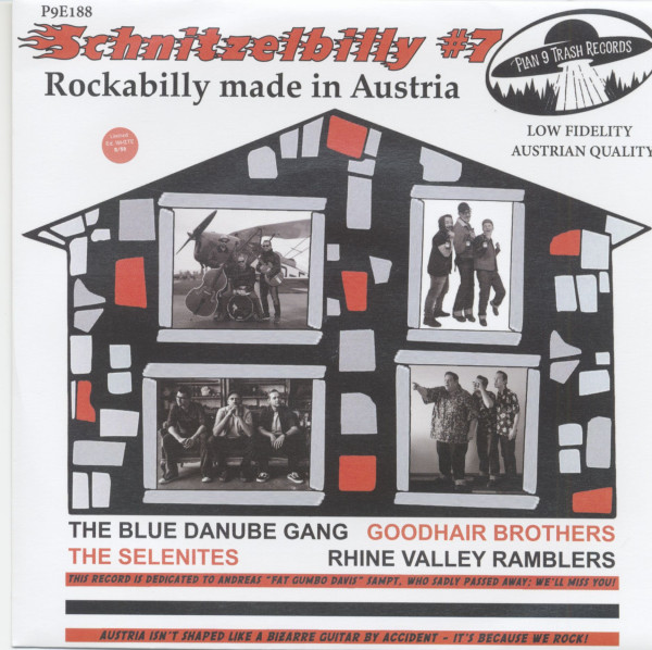 Schnitzelbilly No.7 - Rockabilly Made In Austria (7inch, colored Vinyl, EP, 33rpm, Ltd.) Schnitzelbilly No.7 - Rockabilly Made In Austria (7inch, colored Vinyl, EP, 33rpm, Ltd.)