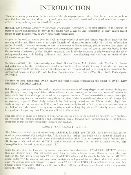The Complete Library Of American Phonograph Recordings 1959